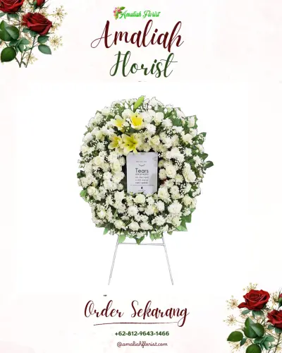 Krans Bunga Duka Cita di Tegalarum